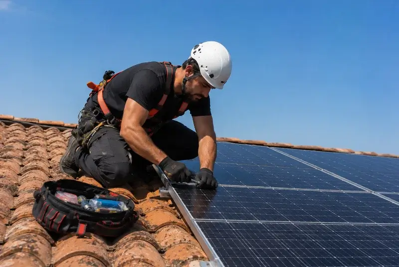 Maintenance et monitoring de panneaux solaires à Sixt-sur-Aff